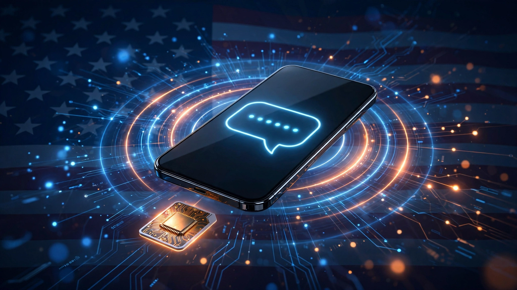 海外平台注册总卡在短信验证?2026 年国外手机号方案对比:Google Voice、Tello、Ultra Mobile 保号全攻略(AI 概念图)