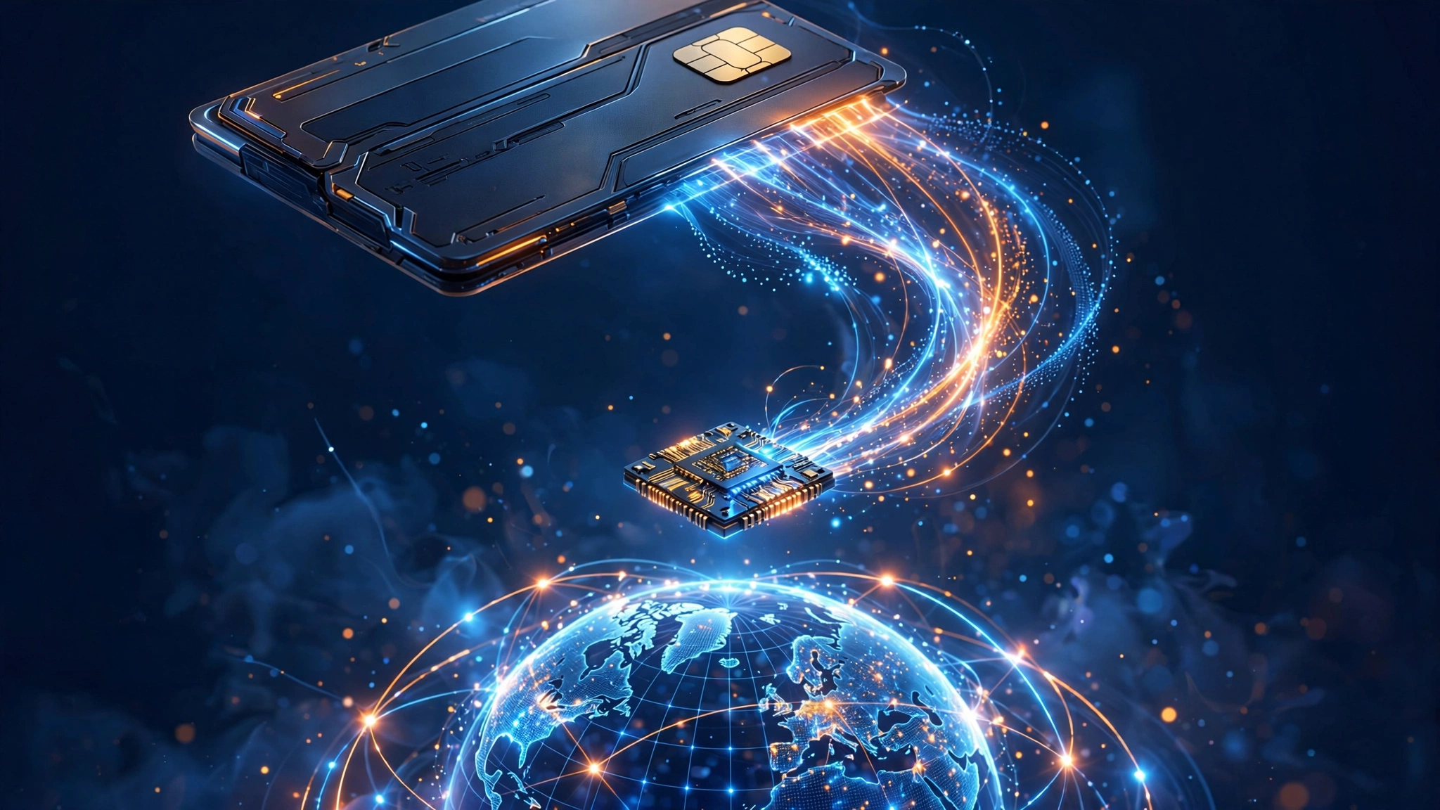 Visa 高端卡隐藏福利：每年 15 天免费国际 eSIM 流量，GigSky 领取全攻略（AI 概念图）